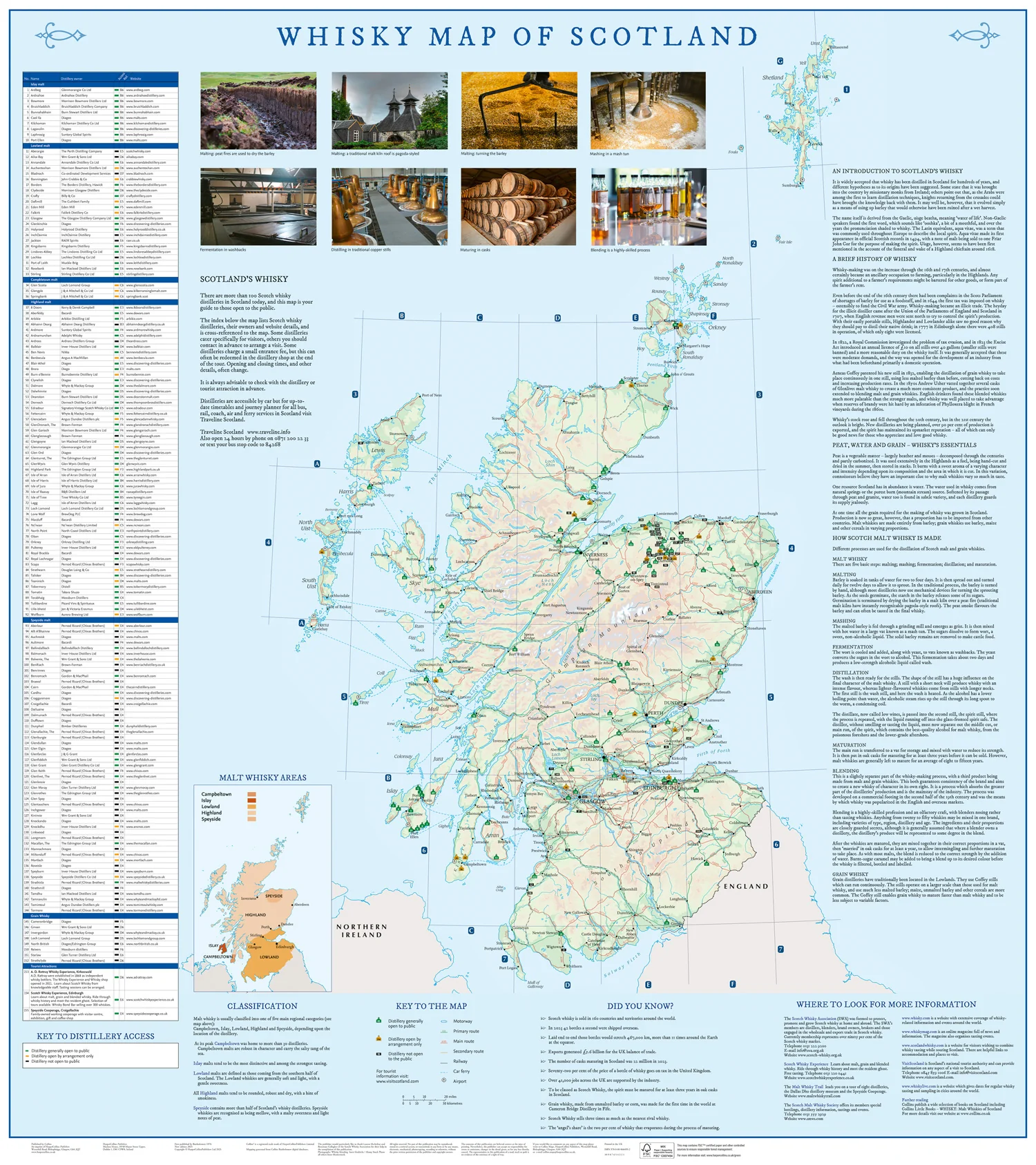 Collins Pictorial Maps - Whisky Map of Scotland: Discover where Scotland’s national drink is produced - Image 2