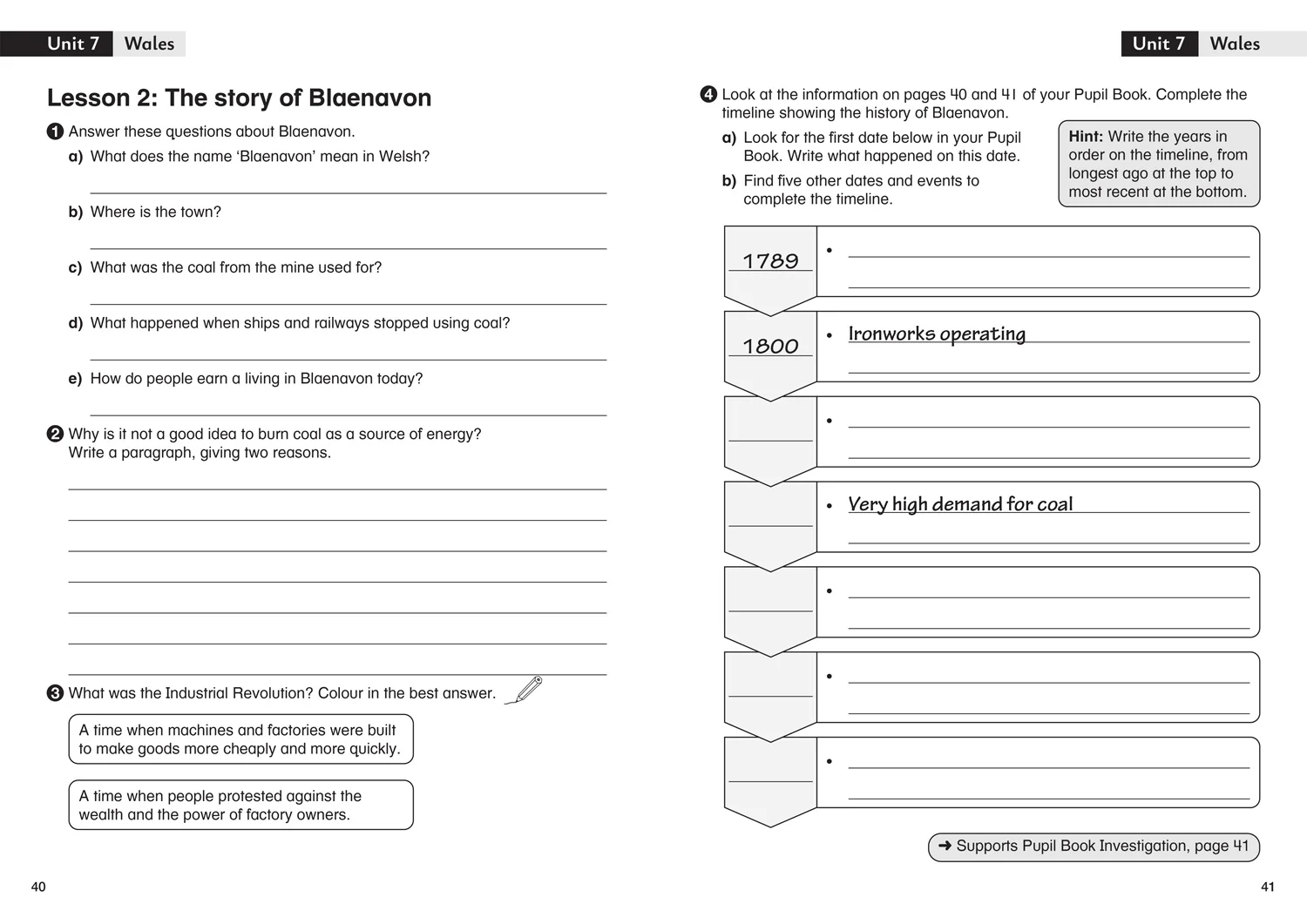 Collins Primary Geography - Change – Workbook 5: (Fourth edition) - Image 4
