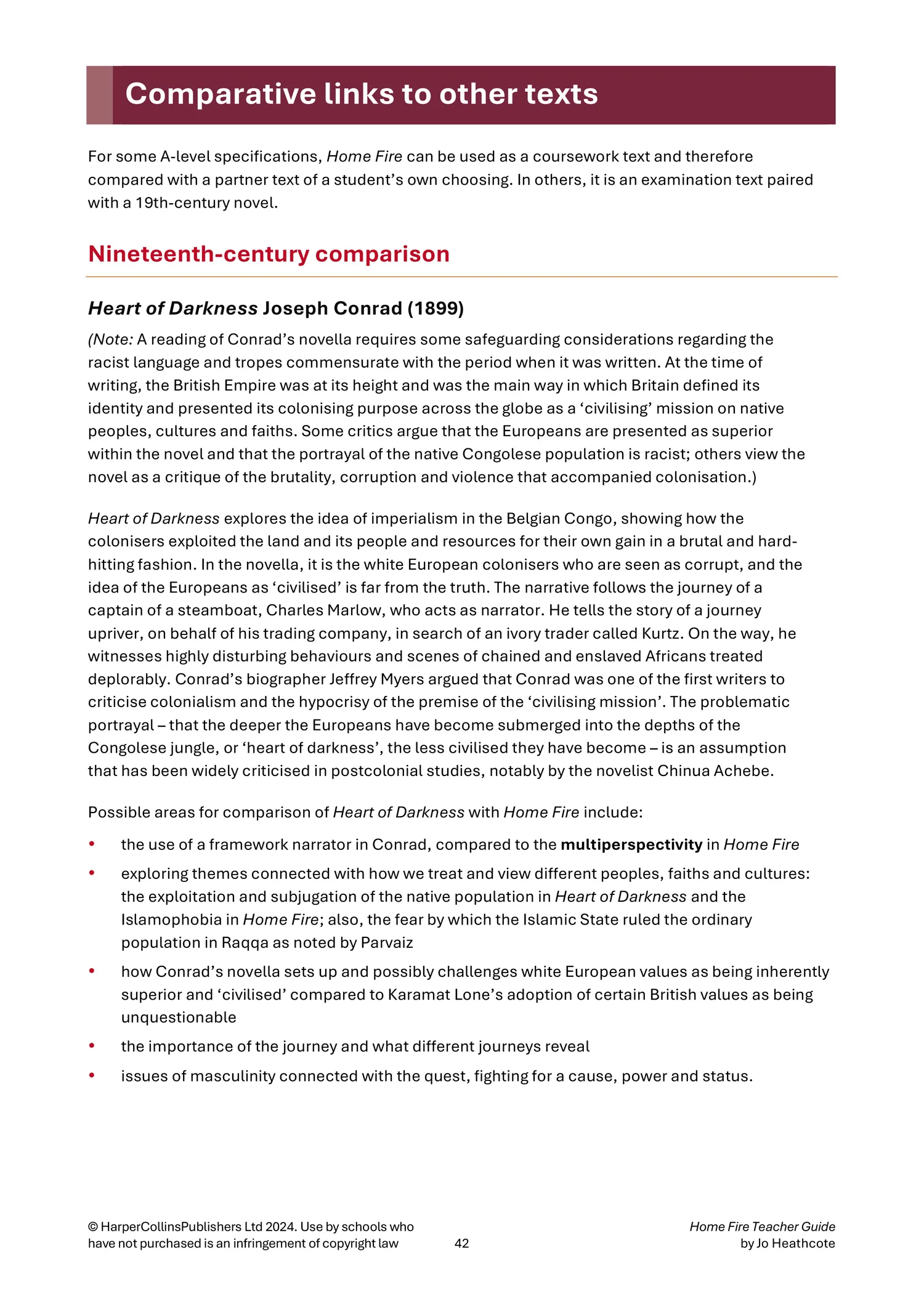 Collins A Level Set Text Teacher Guides - Home Fire Teacher Guide: (Download First edition) - Image 12