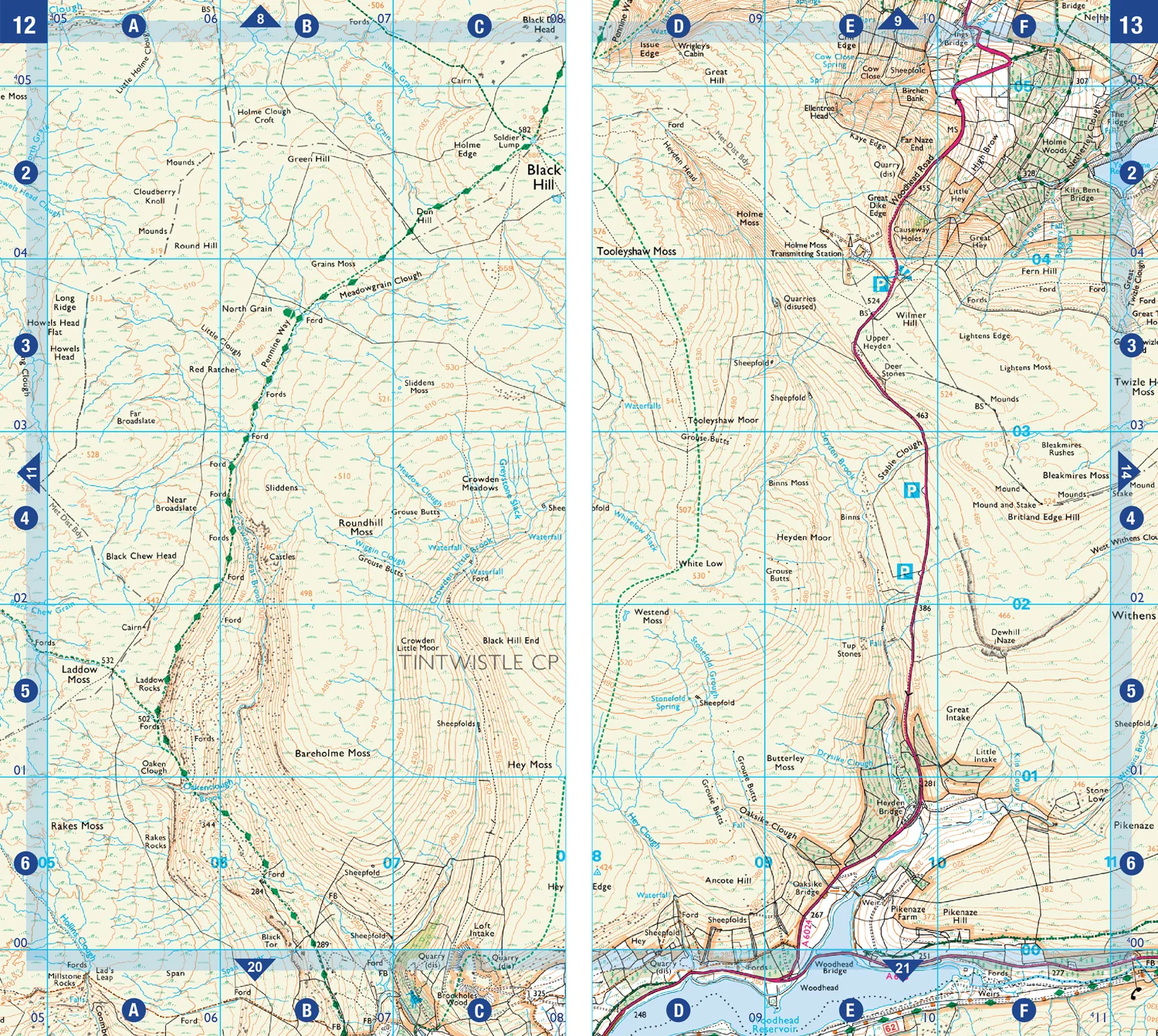 A -Z Adventure Series - Peak District (Dark Peak): with Ordnance Survey mapping (Third edition) - Image 3