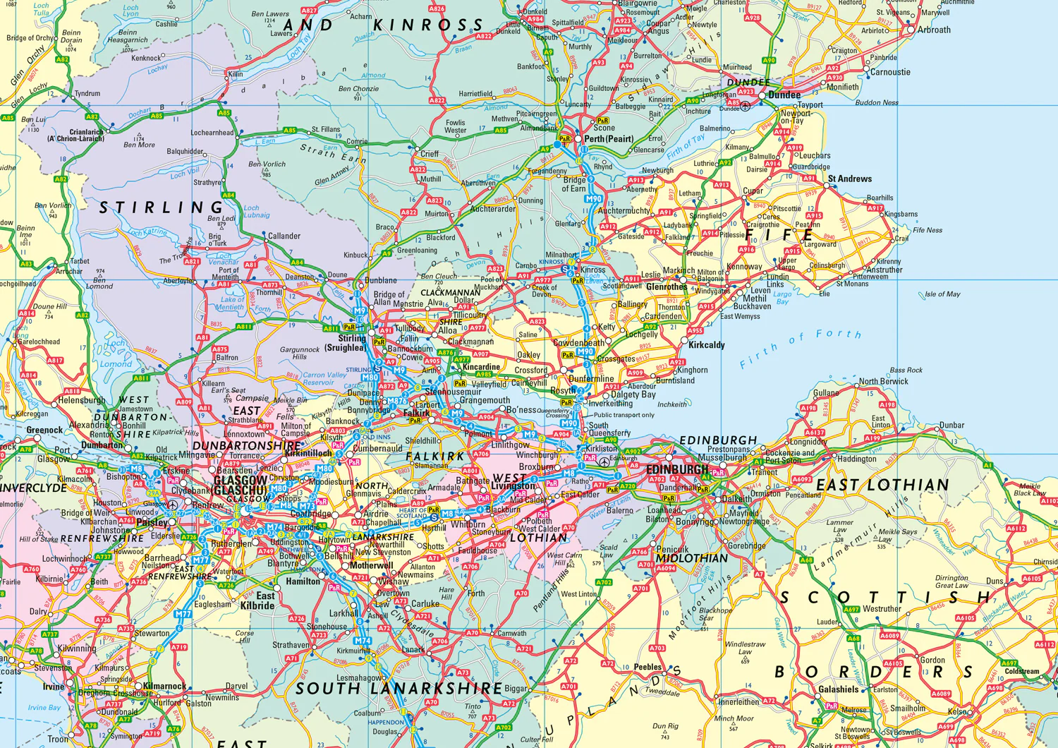 Collins Road Atlas - 2027 Collins Road Map of Britain: Folded map - Image 4