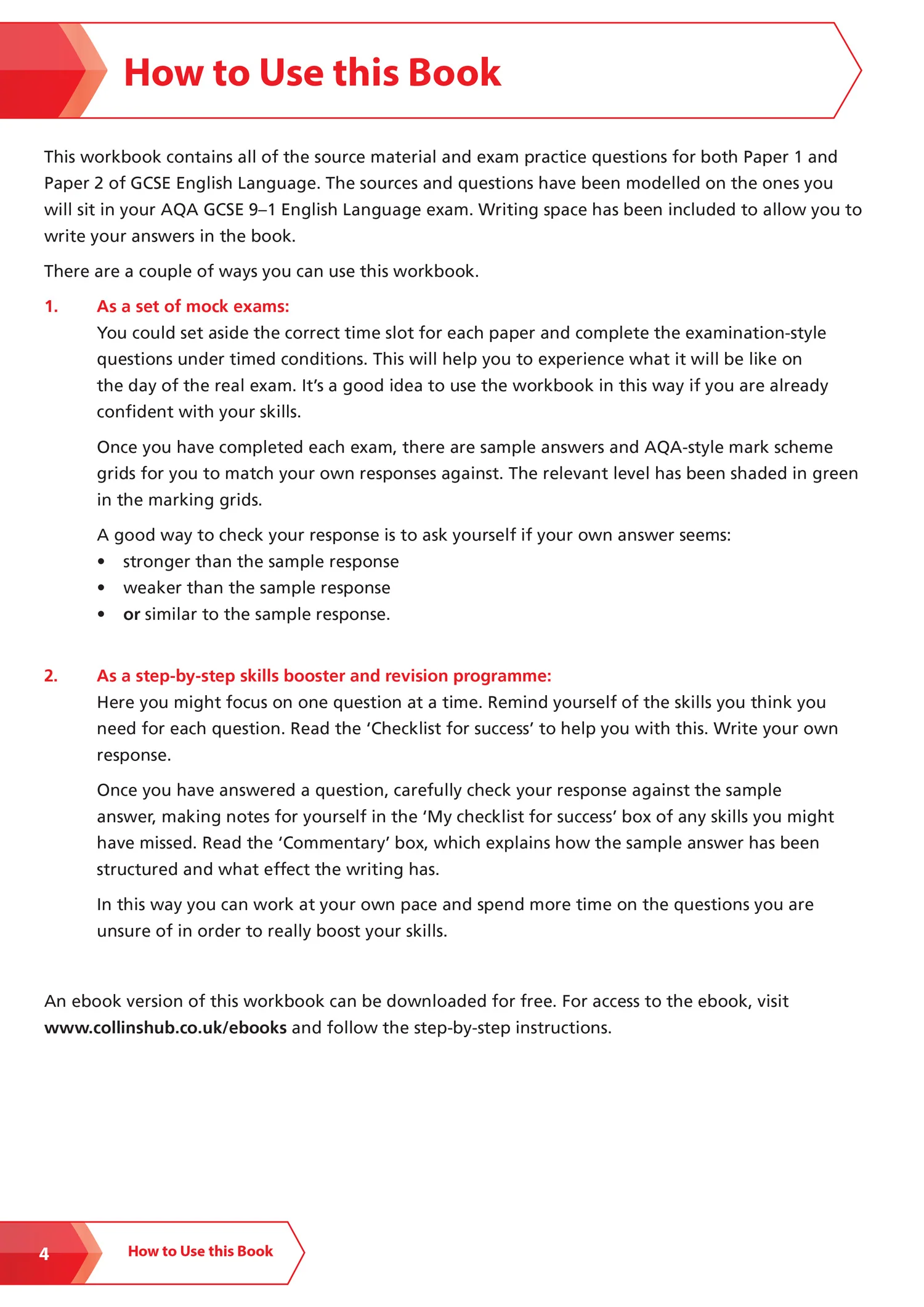 Collins GCSE Grade 9-1 Revision - AQA GCSE 9-1 English Language Exam Practice Workbook (Grade 7): Ideal for the 2026 and 2027 exams (Second edition) - Image 3