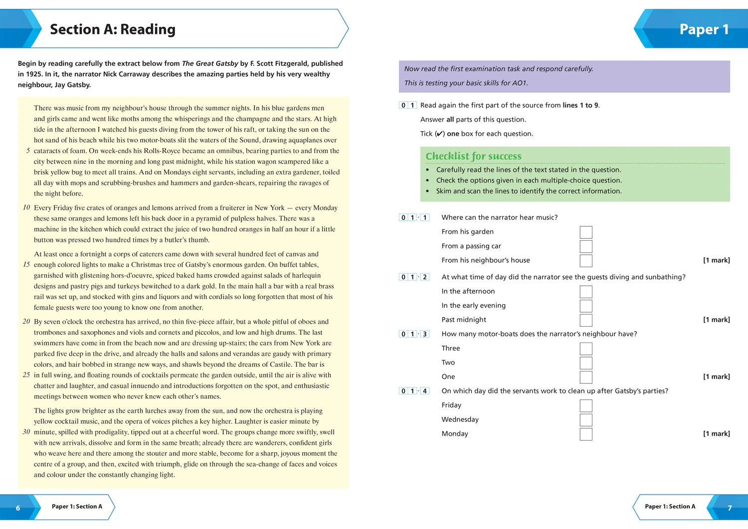 Collins GCSE Grade 9-1 Revision - AQA GCSE 9-1 English Language Exam Practice Workbook (Grade 7): Ideal for the 2026 and 2027 exams (Second edition) - Image 4